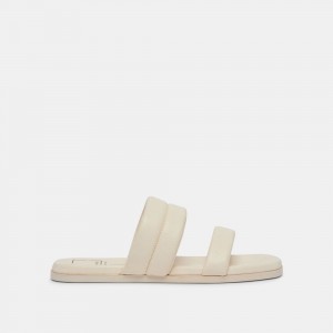 Dolce Vita Adore Leather Women Sandals Cream | US-890641SYW