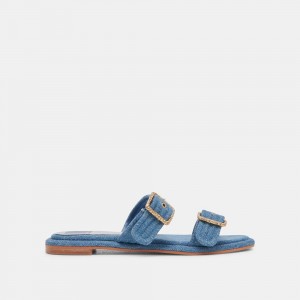 Dolce Vita Alaina Denim Women Sandals Blue | US-496825FUG