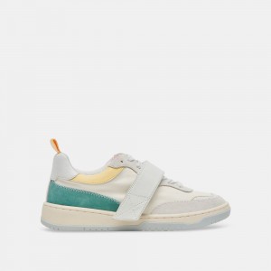 Dolce Vita Alvah Leather Women Sneakers White / Multicolor | US-261049YAN