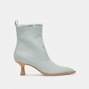 Dolce Vita Austin Denim Women Western Boots Light Blue | US-651307VKO