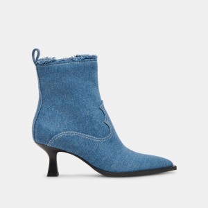 Dolce Vita Austin Denim Women Western Boots Blue | US-590421MXV