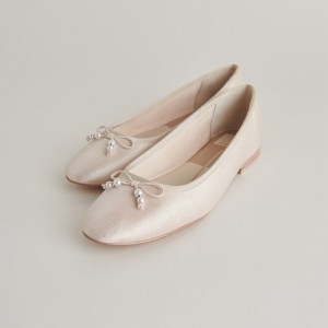 Dolce Vita Cacy Pearl Women Ballet Flats White | US-820467LXH