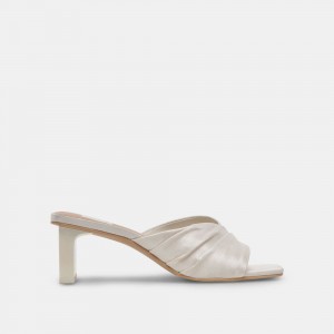 Dolce Vita Carlan Women Heels Sandals White | US-324691RFU