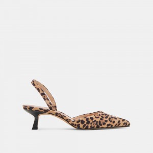 Dolce Vita Corsa Suede Women Heels Leopard | US-619384UKC