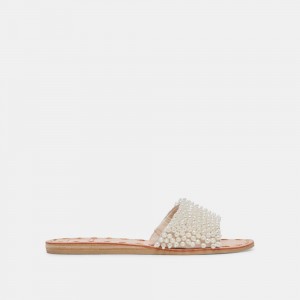 Dolce Vita Dalon Pearl Women Sandals Cream | US-248917WCJ