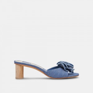 Dolce Vita Darly Denim Women Heels Blue | US-365109ICN