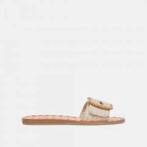 Dolce Vita Dasa Wide Women Sandals Cream / Beige | US-042637KAO