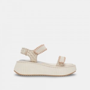 Dolce Vita Debra Suede Women Sandals Cream | US-341056CWG