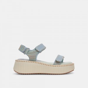 Dolce Vita Debra Women Sandals Light Blue | US-396417QLJ