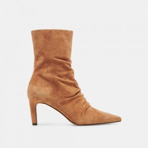 Dolce Vita Fernly Suede Women Boots Brown | US-932407DEA