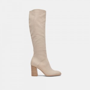 Dolce Vita Fynn Nubuck Women Boots Beige | US-579836MWN