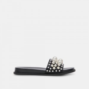 Dolce Vita Gabbi Pearl Women Sandals Black | US-192684MWB