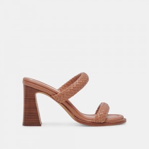 Dolce Vita Gala Women Heels Sandals Chocolate | US-872956YSX