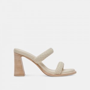 Dolce Vita Gala Women Heels Sandals Cream | US-623501HTZ