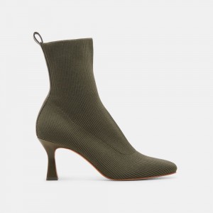 Dolce Vita Glamor Knit Women Boots Green | US-853476WEX