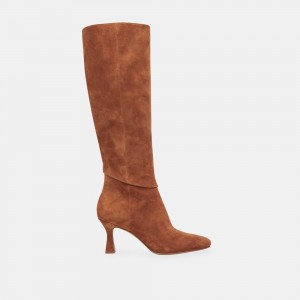 Dolce Vita Gyra Suede Women Boots Brown | US-918324QZH