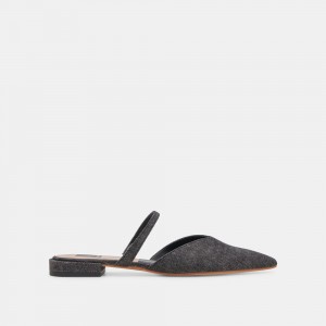 Dolce Vita Kanika Denim Women Flats Black | US-709842VMN