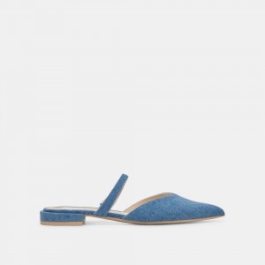 Dolce Vita Kanika Denim Women Flats Blue | US-280417DPV