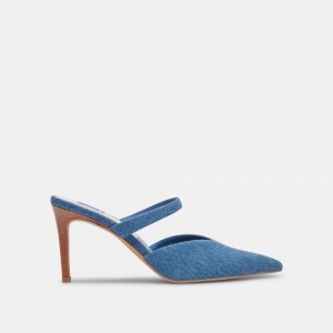 Dolce Vita Kanika Denim Women Heels Blue | US-703925DKO