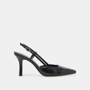 Dolce Vita Kim Crinkle Patent Women Heels Black | US-549078WJQ