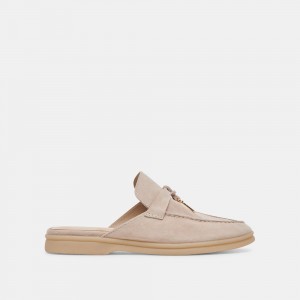 Dolce Vita Lasail Suede Women Flats Beige | US-082917YKD