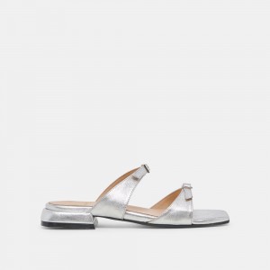 Dolce Vita Lavern Leather Women Sandals Silver | US-410279IJF