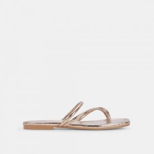 Dolce Vita Leanna Women Sandals Dark Gold | US-365201ILW