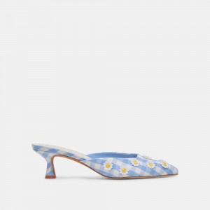 Dolce Vita Lilou Women Heels White / Blue | US-638749CRT