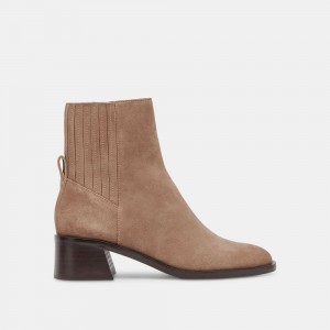 Dolce Vita Linny H2O Suede Women Boots Beige | US-517396LQO