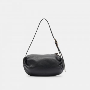 Dolce Vita Livi Leather Women Shoulder Bag Black | US-539842WXF