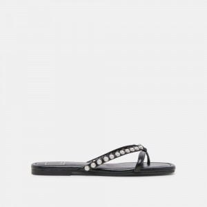 Dolce Vita Lucca Pearl Women Sandals Black | US-897345NHK