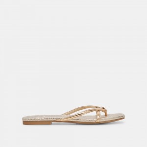 Dolce Vita Lucca Women Sandals Gold | US-104586JKA