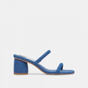 Dolce Vita Mandie Denim Women Heels Blue | US-951638PMR