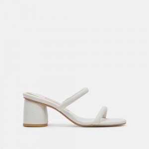 Dolce Vita Mandie Women Heels Sandals White | US-218746PVY