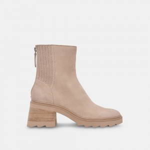 Dolce Vita Martey H2O Wide Suede Women Boots Beige | US-879403AXD