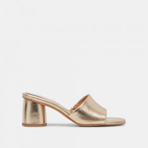 Dolce Vita Minny Dress Women Heels Sandals Rose Gold | US-475690ZEF