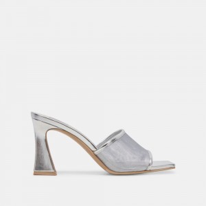 Dolce Vita Narda Mesh Women Heels Silver | US-295016RYQ