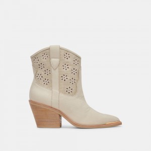 Dolce Vita Nashe Women Western Boots Cream | US-427051BGO