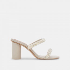 Dolce Vita Noel Women Heels Sandals Cream | US-520649SGM