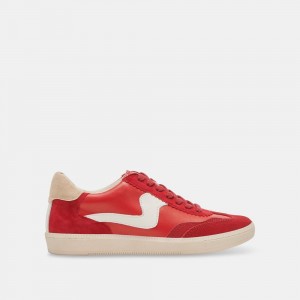 Dolce Vita Notice Suede Women Sneakers Red | US-195643RTE