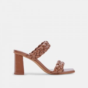 Dolce Vita Paily Women Heels Sandals Brown | US-029786DQI