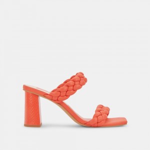 Dolce Vita Paily Women Heels Sandals Coral | US-563084SXH