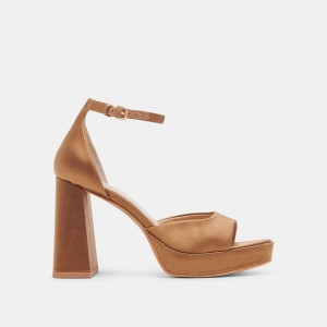 Dolce Vita Pandro Women Heels Brown | US-586724DMF