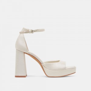 Dolce Vita Pandro Women Heels White | US-632701BXP