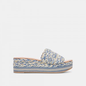 Dolce Vita Pazli Woven Women Sandals Blue | US-765013MAB