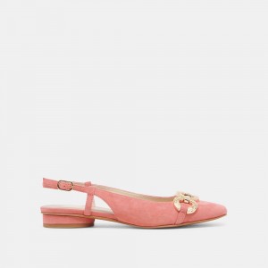 Dolce Vita Ramano Suede Women Flats Coral | US-230168ASO