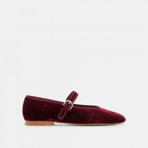 Dolce Vita Roslyn Women Ballet Flats Burgundy | US-849730ICN