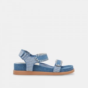 Dolce Vita Senora Denim Women Sandals Blue | US-805419ARW