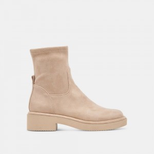 Dolce Vita Simaya H2O Suede Women Boots Beige | US-519634ASB