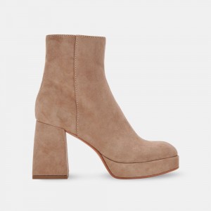 Dolce Vita Ulyses Suede Women Boots Beige | US-234189YHX